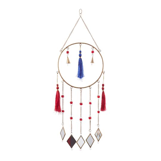 Multi Metal Contemporary Windchime, 31" x 12" x 2"